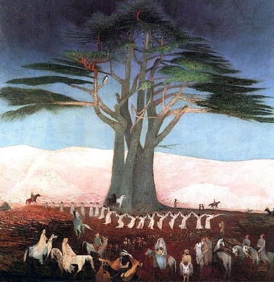Tivadar Kosztka Csontvary Pilgrimage to the Cedars in Lebanon Spain oil painting art